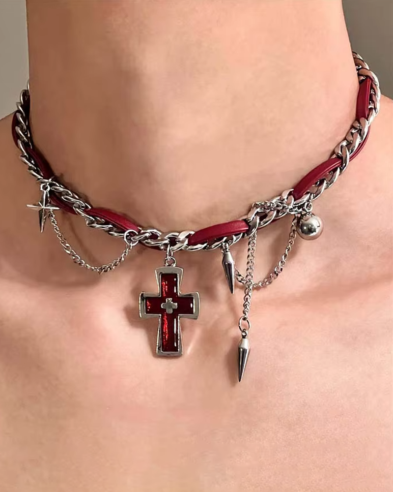 Red Cross Choker