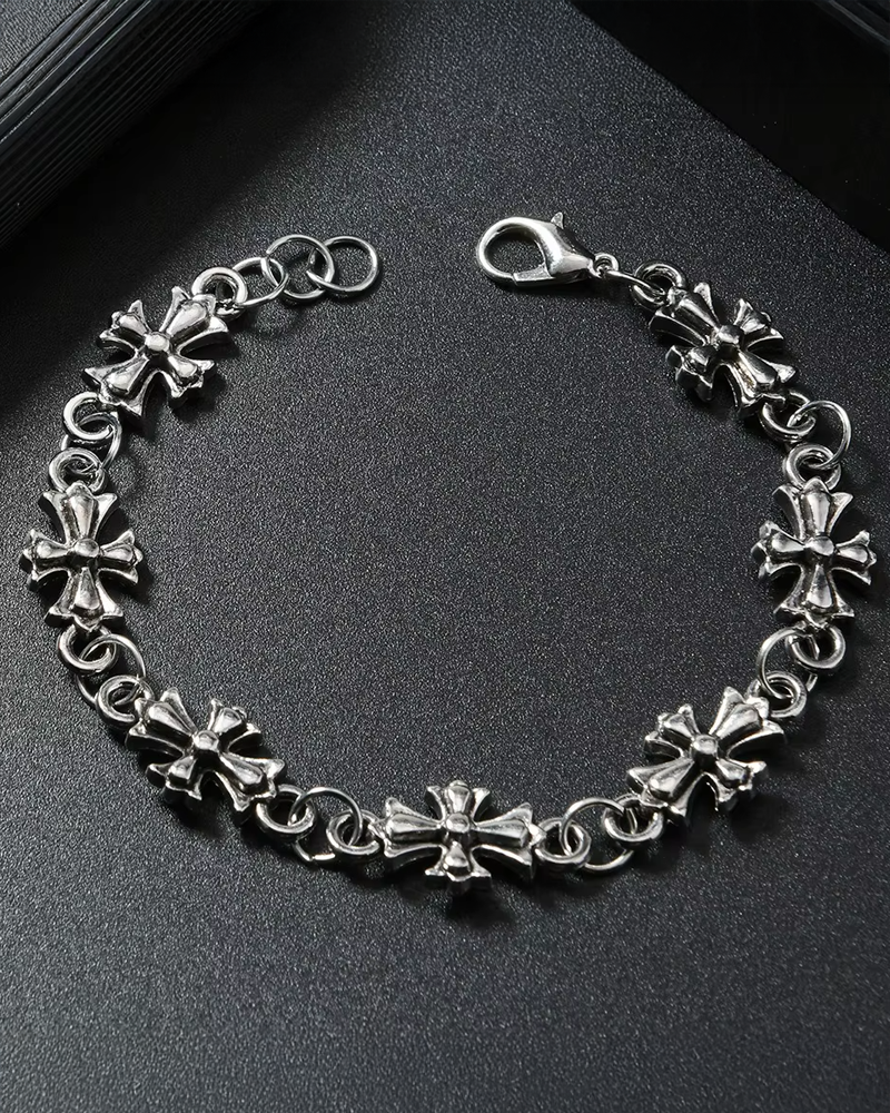 Gothic Cross Bracelet Men
