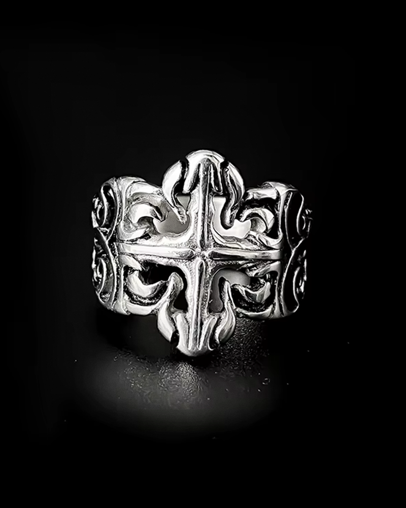Goth Cross Ring