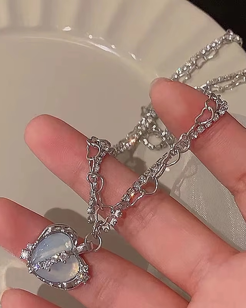 Y2K Necklace Heart