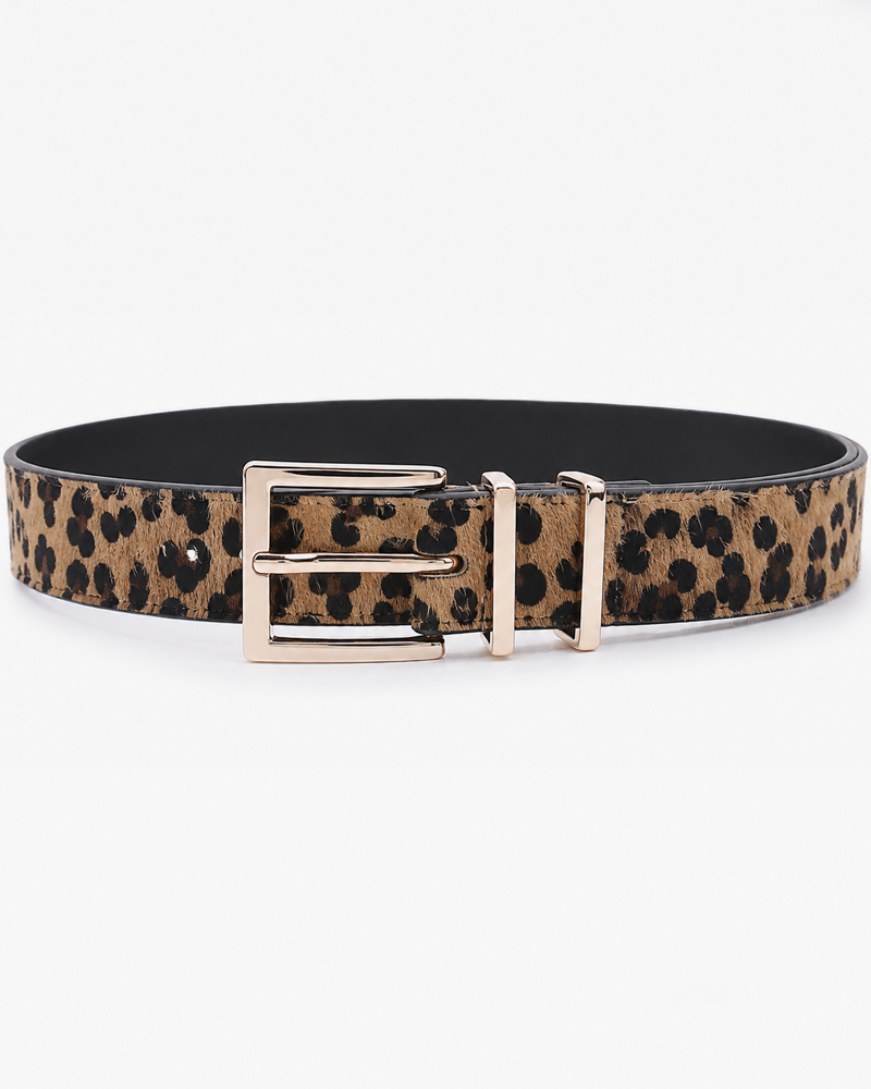 Leopard Fur Belt
