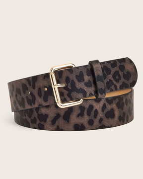 Leopard Print Belt Womens
