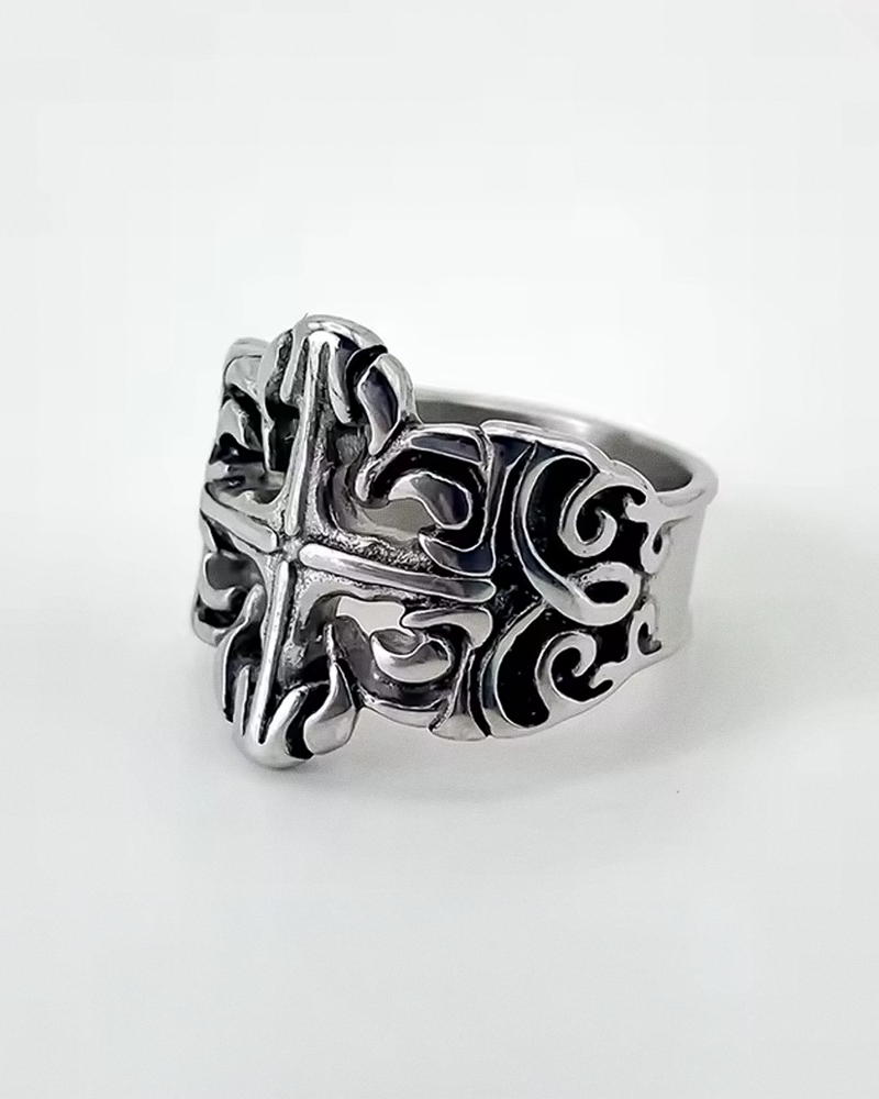 Goth Cross Ring
