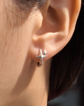Silver Y2K Earrings