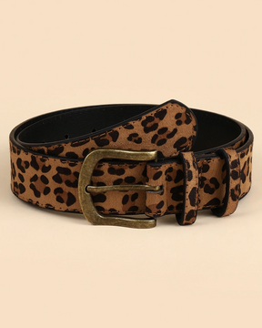 Ladies Leopard Print Belt