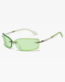Y2K Rimless Rectangle Sunglasses