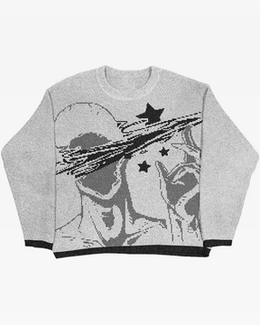 Graphic Knit Sweater