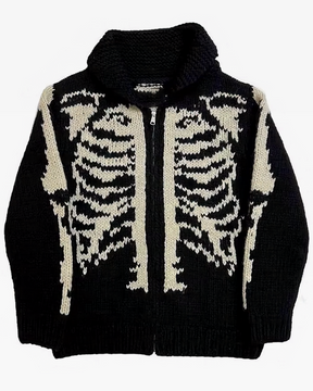 Black Skeleton Sweater