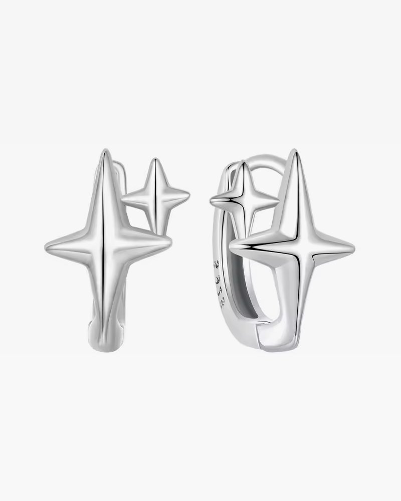 Silver Y2K Earrings