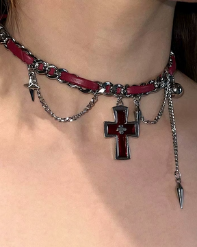Red Cross Choker