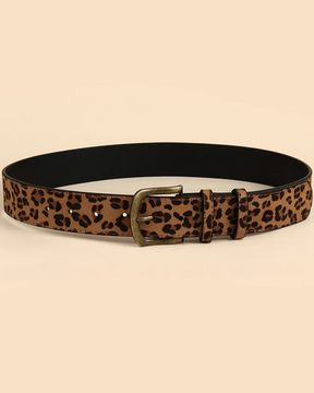 Ladies Leopard Print Belt