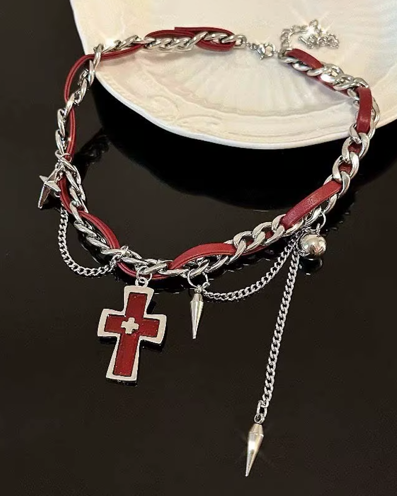 Red Cross Choker