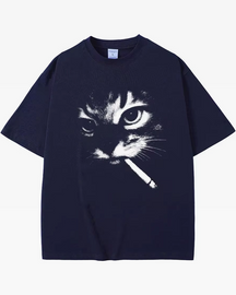 Cat Smoking Cigarette Shirt