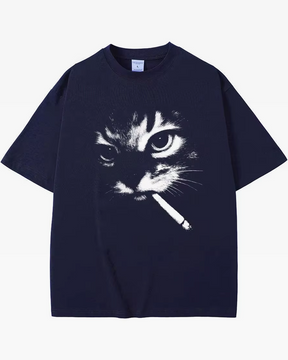 Cat Smoking Cigarette Shirt