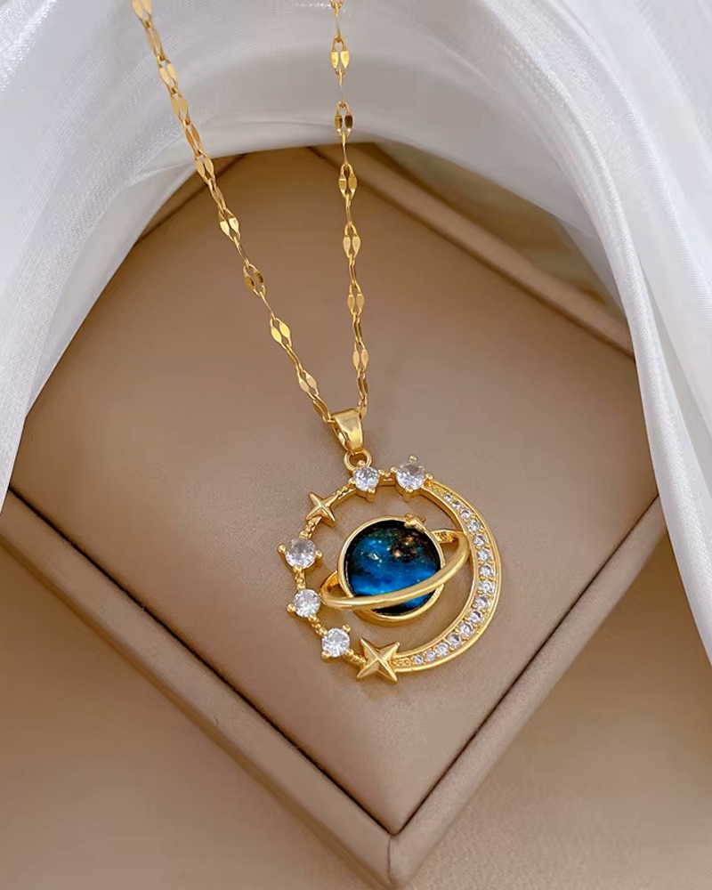 Y2K Planet Necklace