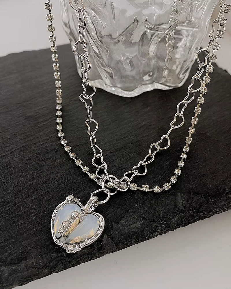 Y2K Necklace Heart