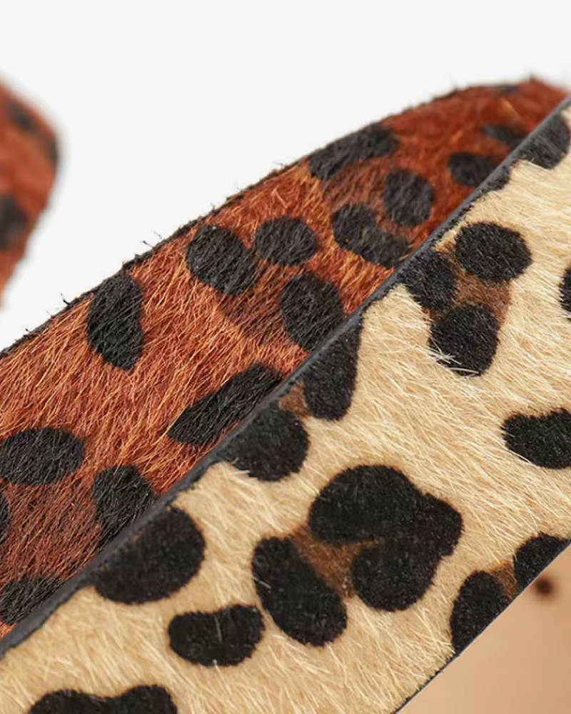 Ladies Leopard Belt
