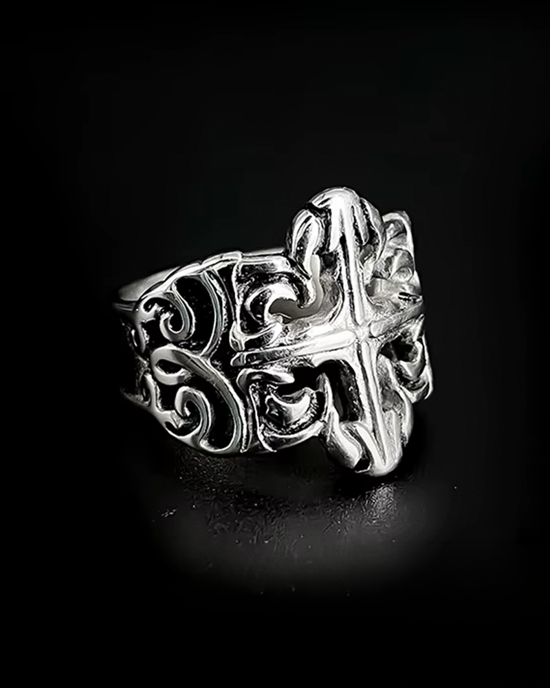 Goth Cross Ring