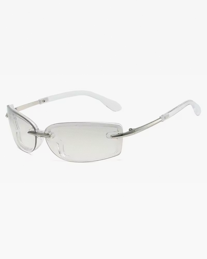 Y2K Rimless Rectangle Sunglasses