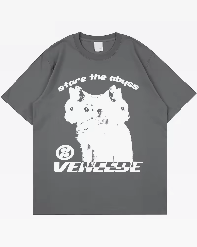 "Stare The Abyss" Cat Shirt