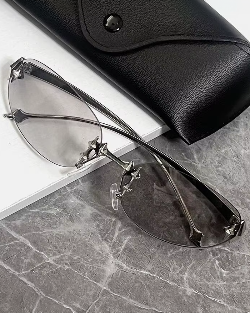 Rimless Y2K Sunglasses