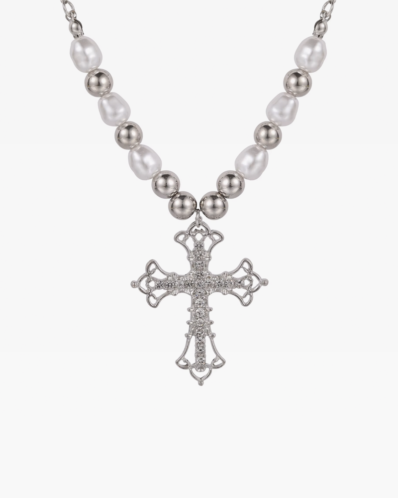 Beaded Cross Necklace