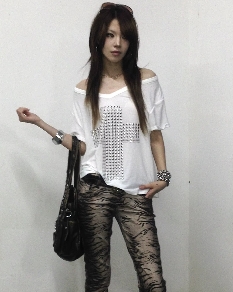 Rhinestone Cross Top