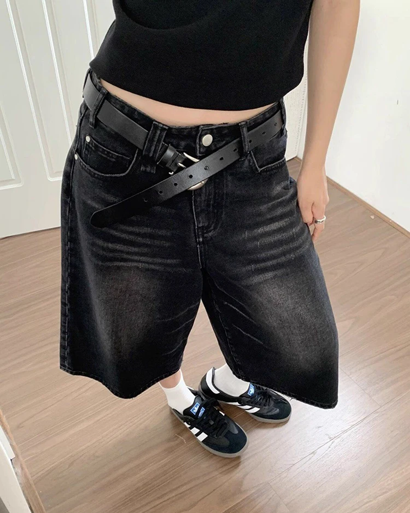 Black Baggy Shorts