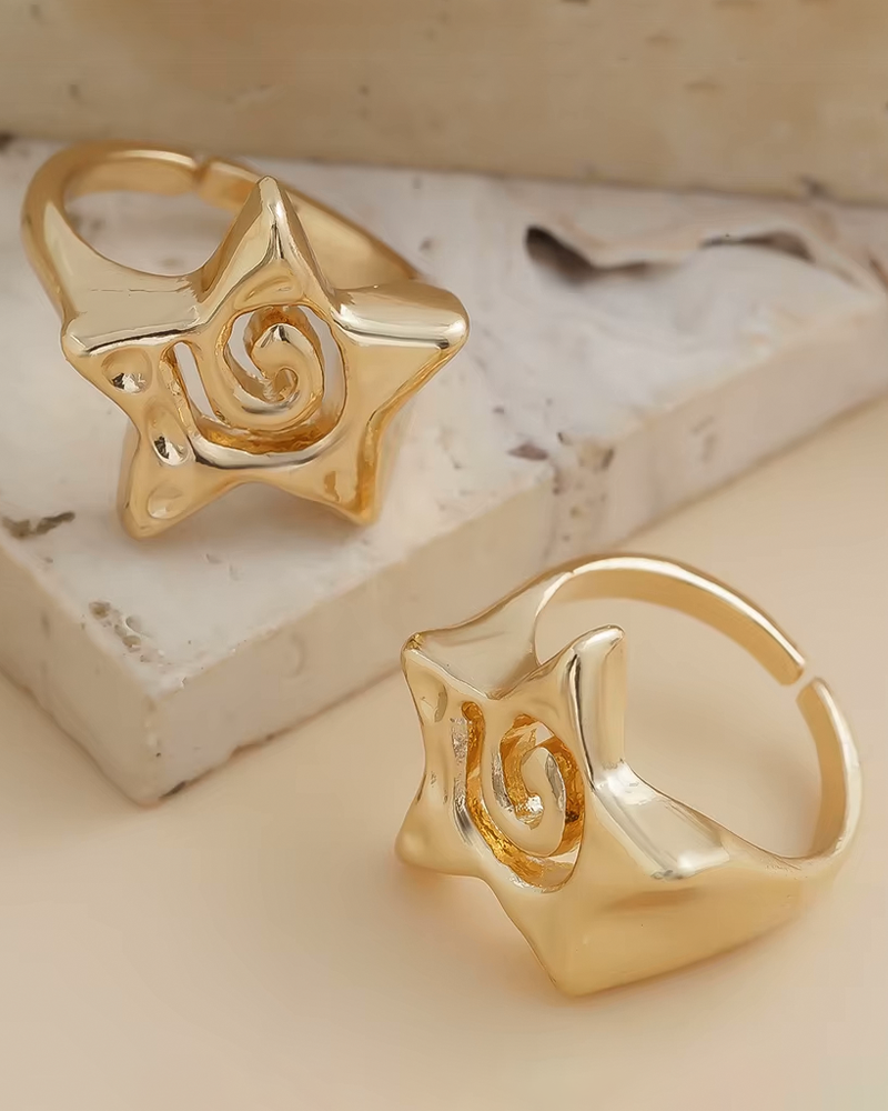 Gold Star Ring