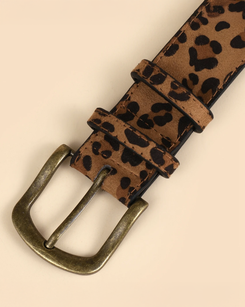 Ladies Leopard Print Belt