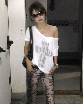Rhinestone Cross Top