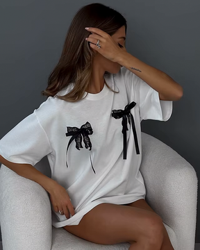 T Shirt With Bow