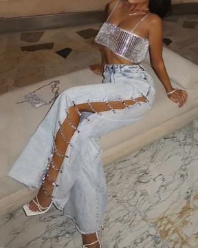 Side Slit Jeans