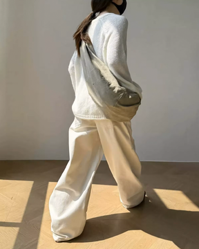 Beige Baggy Jeans
