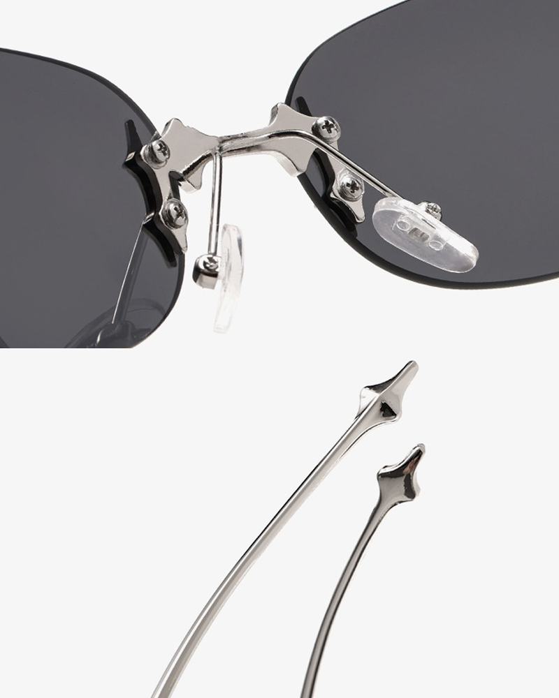 Rimless Y2K Sunglasses