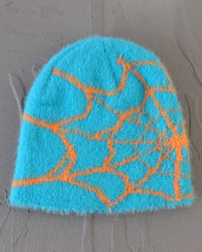 Spider Web Beanie Y2K