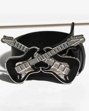 Belt With Guitar Buckle