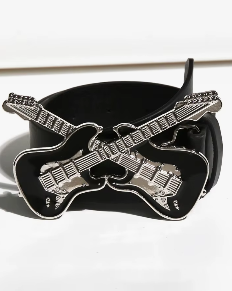 Belt With Guitar Buckle