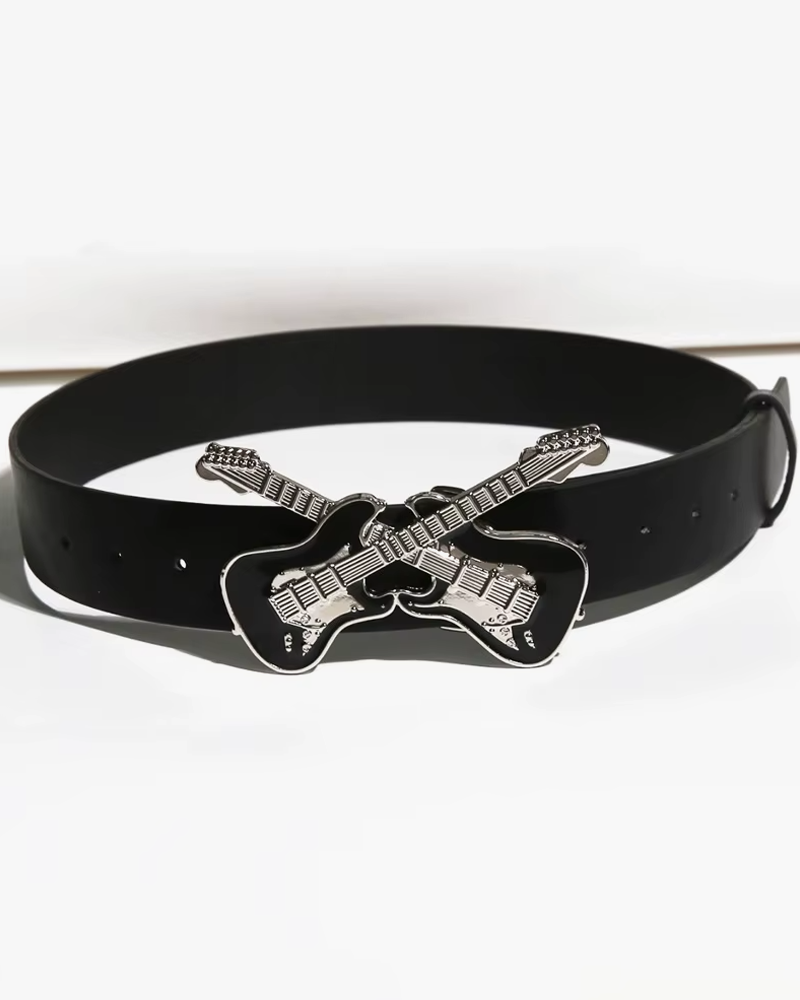 Belt With Guitar Buckle