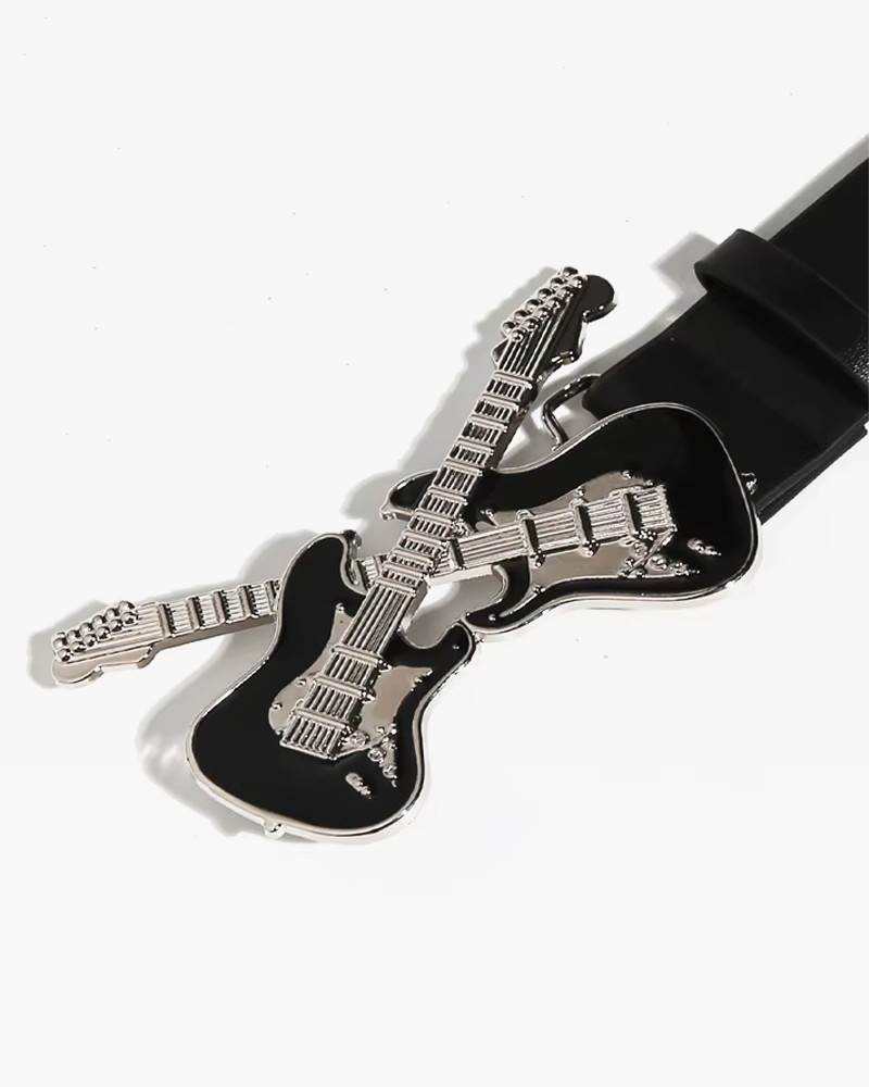 Belt With Guitar Buckle