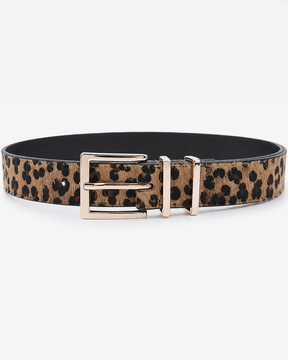 Leopard Fur Belt